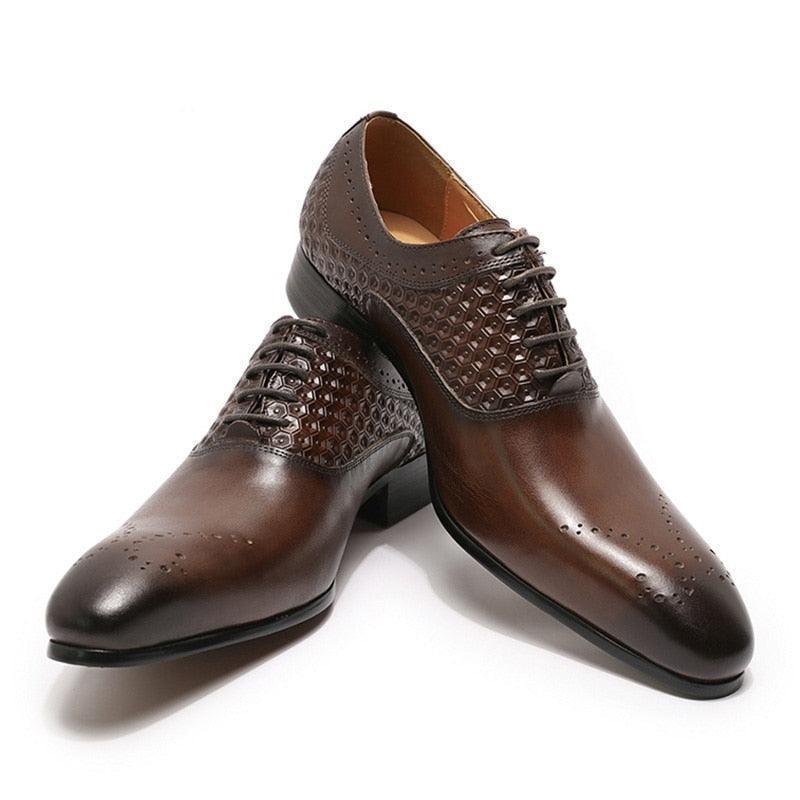 Dress Shoes - Thayer Glossy Men Shoes - Dress Shoes - Guocali