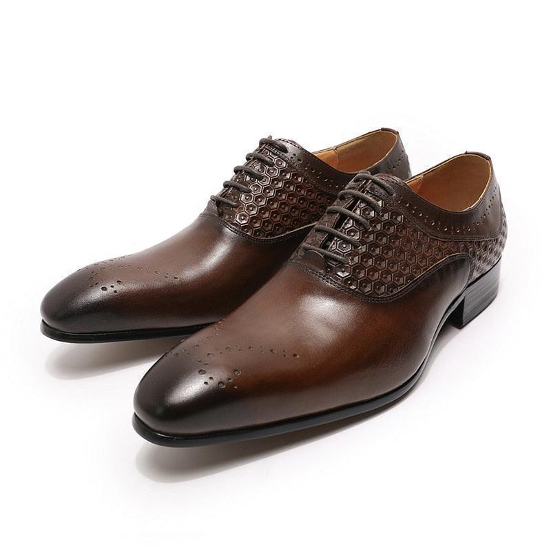 Dress Shoes - Thayer Glossy Men Shoes - Dress Shoes - Guocali