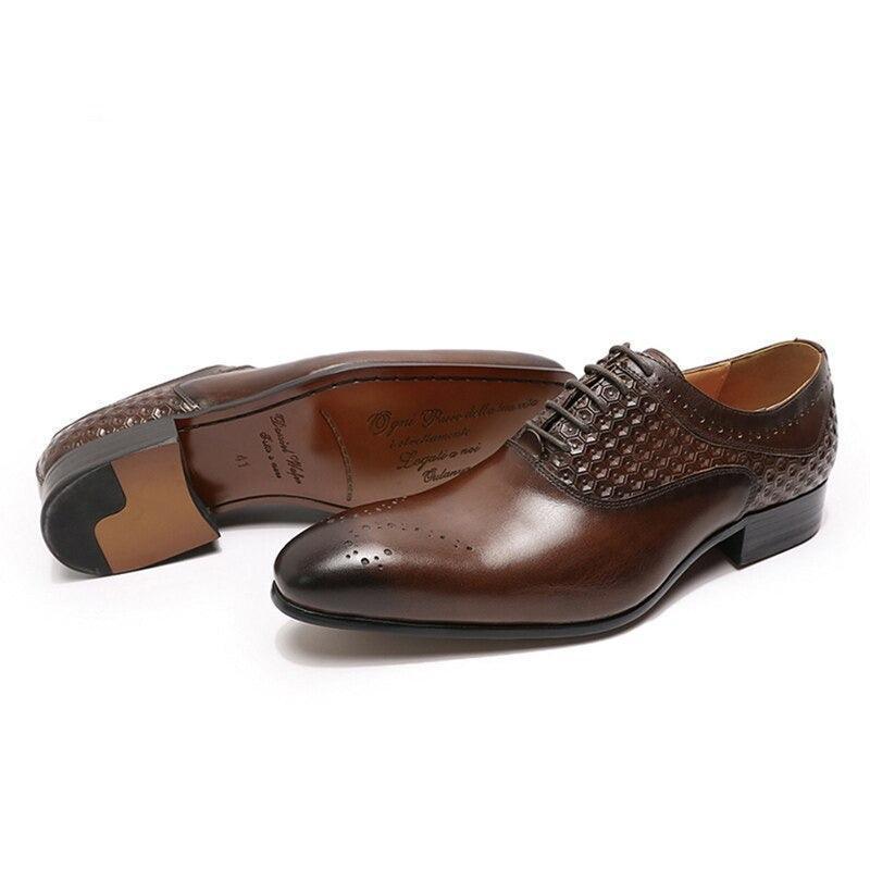 Dress Shoes - Thayer Glossy Men Shoes - Dress Shoes - Guocali