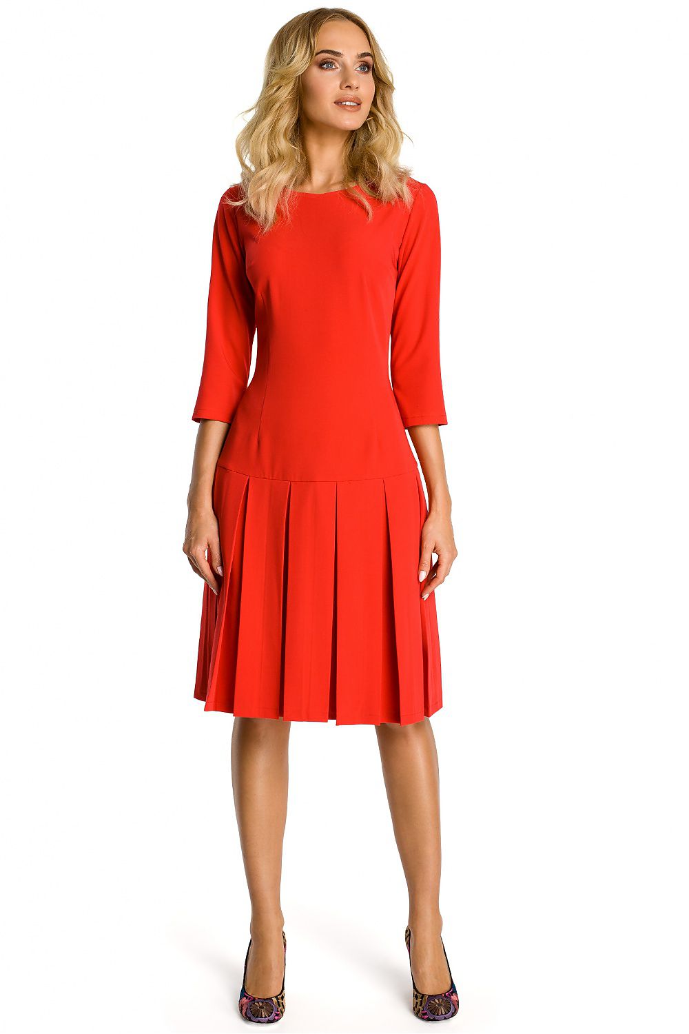 Drop Waist Casual Day Dress Relaxed Style-Day Dress-GUOCALI