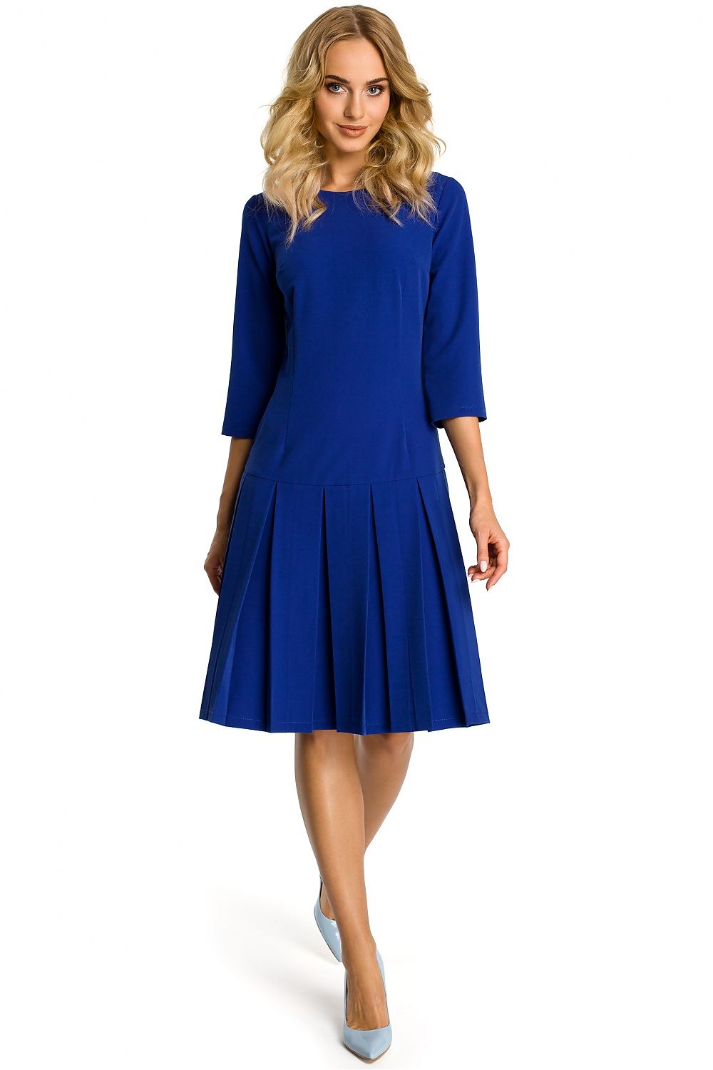 Drop Waist Casual Day Dress Relaxed Style-Day Dress-GUOCALI
