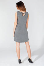 Elegant Boat Neck Sleeveless Day Dress