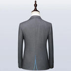 Elegant, Chic, Professional Men’s Suit - Striped Single-Breasted