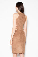 Elegant Crew Neck Sleeveless Evening Dress