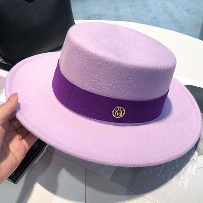 Elegant Fedora Hats for Women - Flat Top - Fedora Hat - Guocali