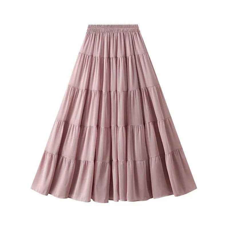 Elegant High Waisted Pleated Skirt - Pleated Skirt - Guocali