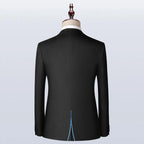 Elegant Men’s Tuxedo Suit - Solid Single-Breasted