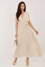 elegant solid v-neck sleeveless maxi day dress – Daydress | GUOCALI