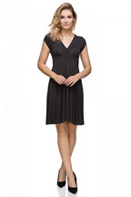 Elegant V-Neck Short Sleeves Evening Dress