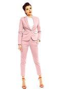 Elegant Women Cropped Pants – High-Rise Slim Fit -Guocali