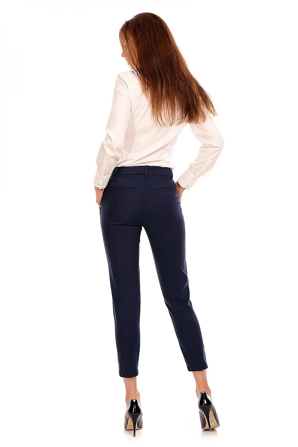 Elegant Women Trousers – High-Rise Tapered Leg -Guocali