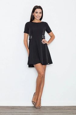 Fit and Flare Mini Dress Elegant Party Style - Guocali
