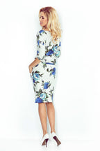 Floral Knee Length Day Dress Casual Style-Day Dress-GUOCALI