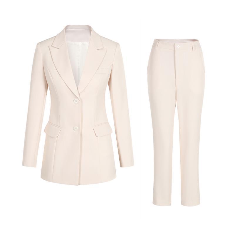 Formal Three Piece Suit - Apricot Women Pantsuit - Pantsuit - Guocali