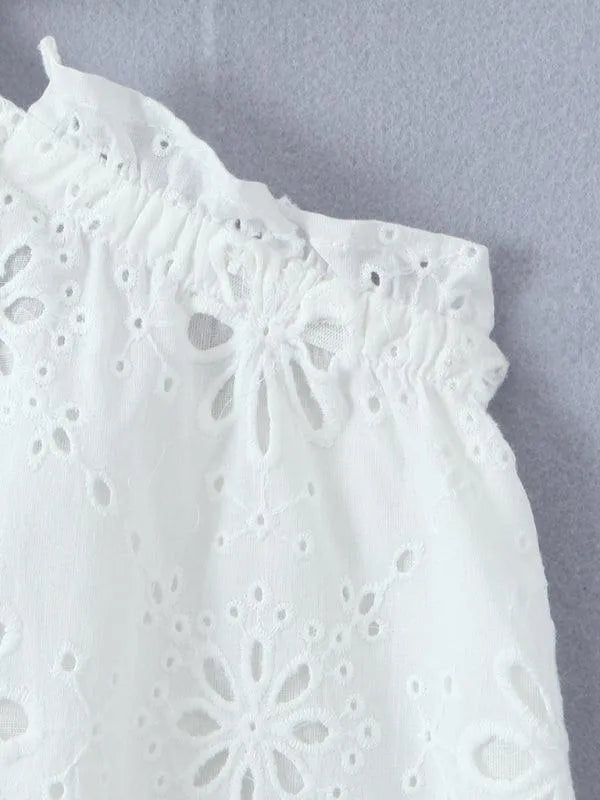 French Lace Backless Dress -Guocali