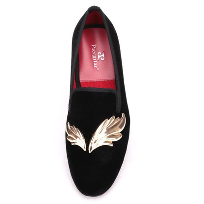 Golden Touch Velvet Loafers for Women - Loafer Shoes - Guocali