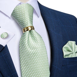 Green Luxury Necktie Set - Guocali
