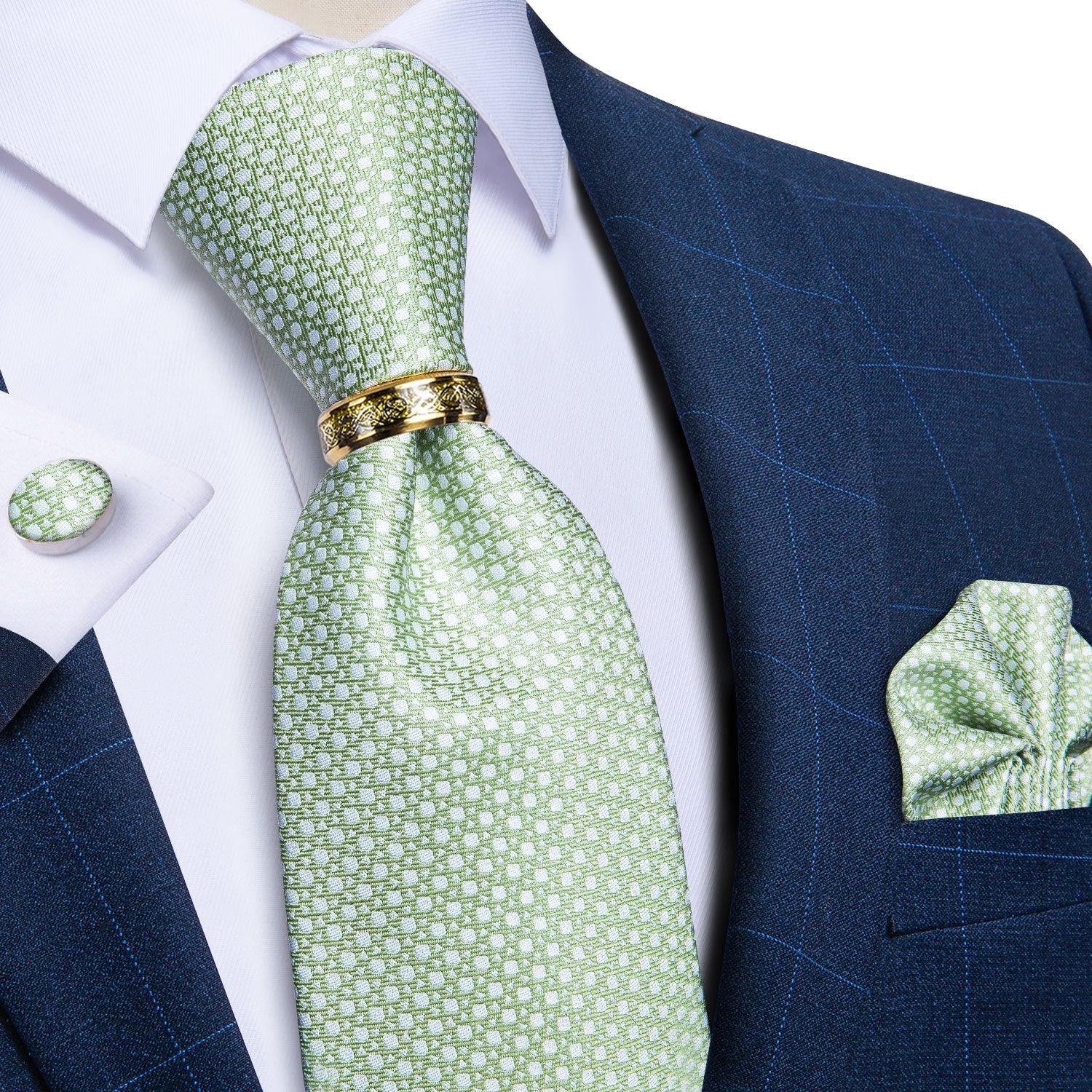 Green Luxury Necktie Set - Necktie - Guocali