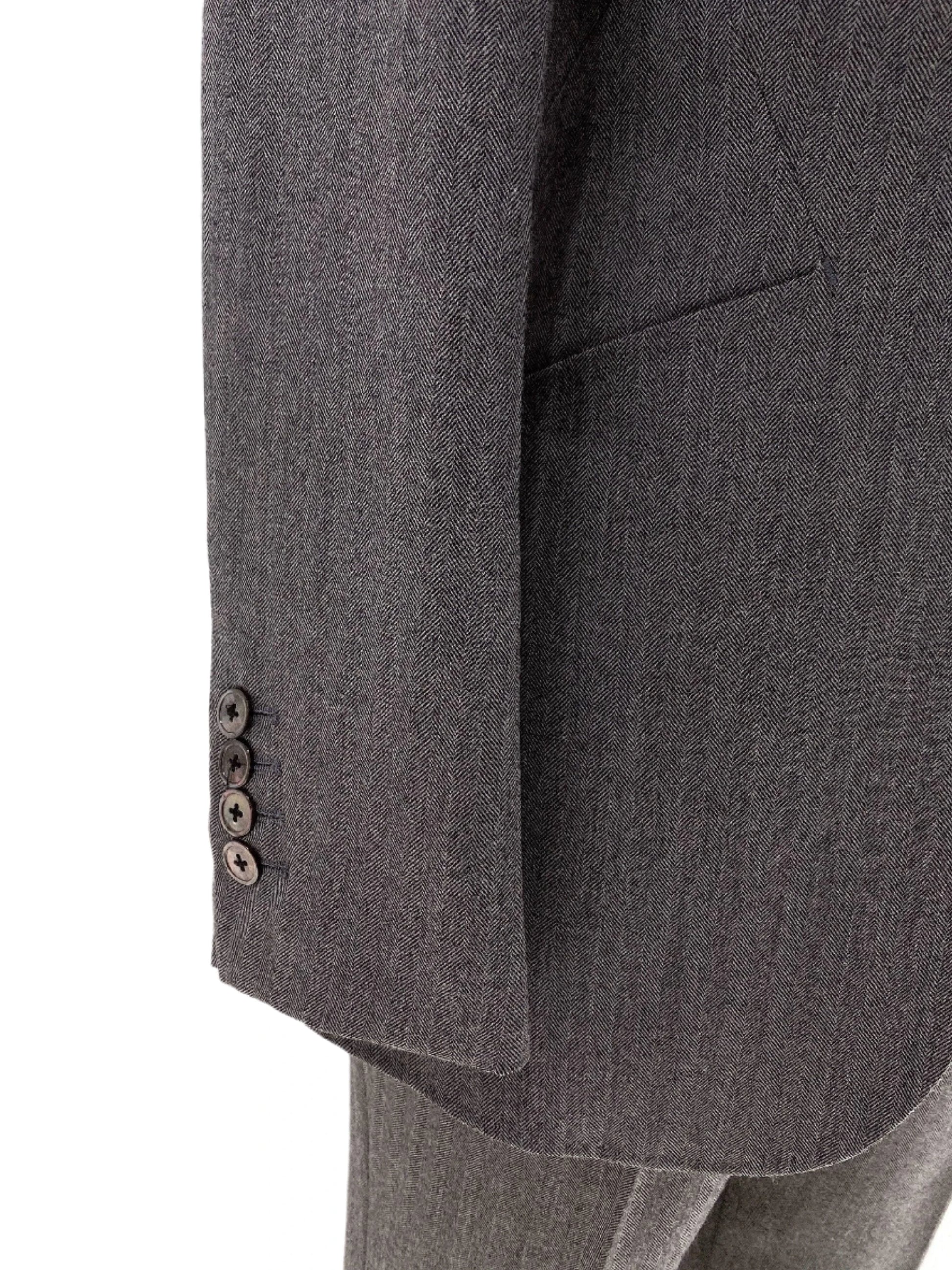 Grey Women Trouser Suit - Worsted Wool Suit - High-end Pantsuit - Pantsuit - Guocali