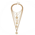 Head Pendant Necklace - Multi-Layered Women Jewelry -Guocali