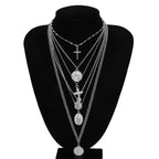 Head Pendant Necklace - Multi-Layered Women Jewelry -Guocali