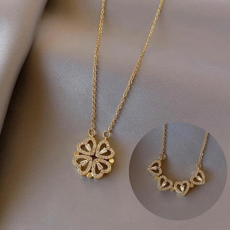 Heart-Shaped Pendant Necklace - Women Jewelry -Guocali