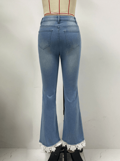 Chic Women's Jeans – High-Rise Slim Fit