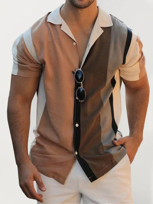 Men Short Sleeves Casual Shirt – Wrinkle-Resistant - White