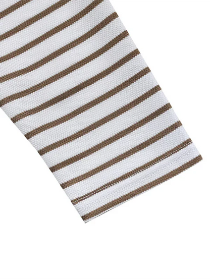 Men Long Sleeves Regular Fit Henley Shirt – Stretchable - Beige, White