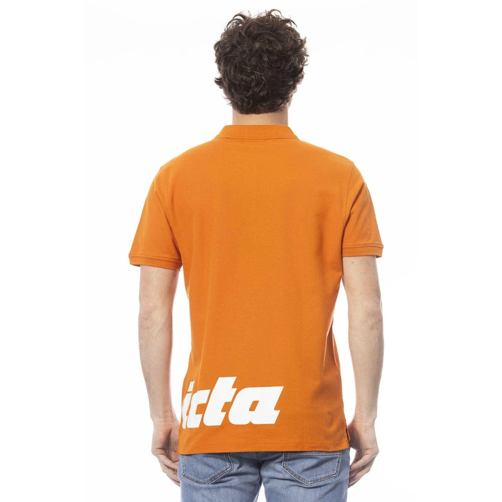 Invicta Men Cotton Short Sleeves Polo Shirt – Breathable - Orange, White -Guocali