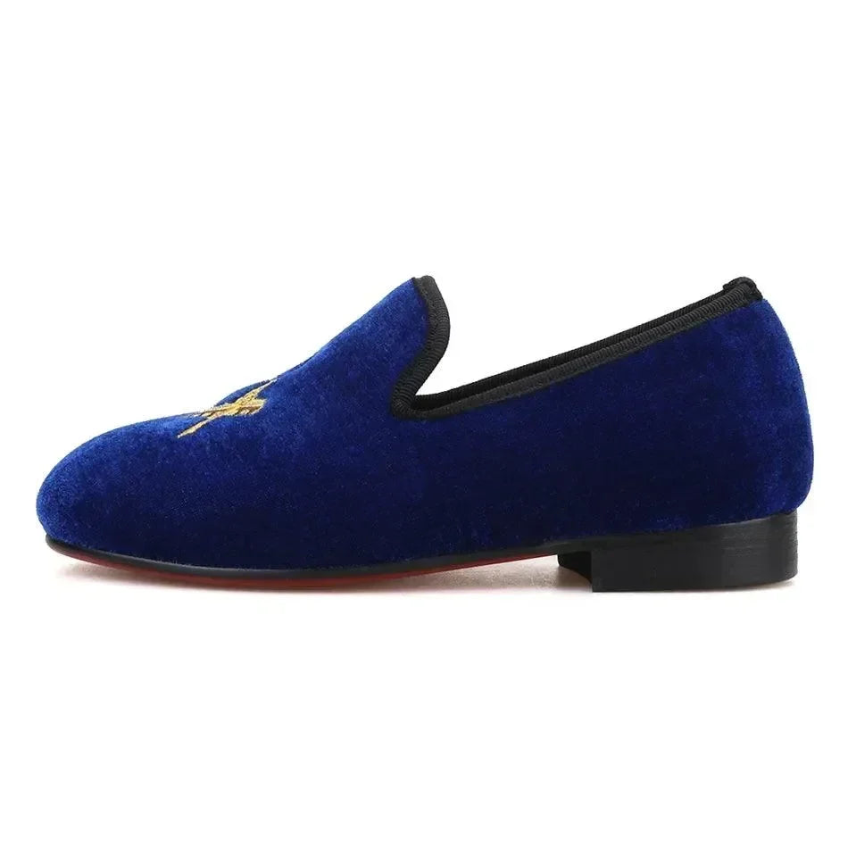 Kids Casual Slipper Dress Loafers - Slip-On Flat Shoes