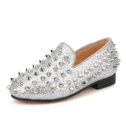 Kids Casual Slipper Dress Loafers - Slip-On Formal Dress Shoes - Guocali