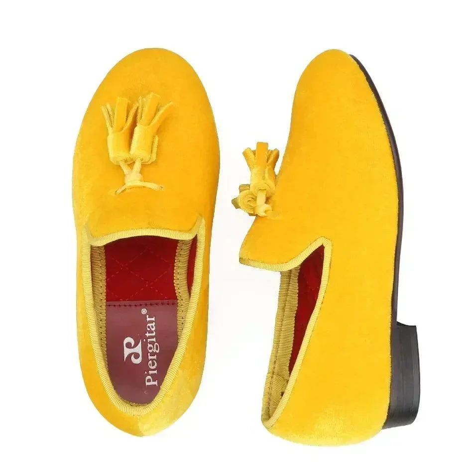 Kids Dress Tassel Loafers - Slip-On Flat Shoes