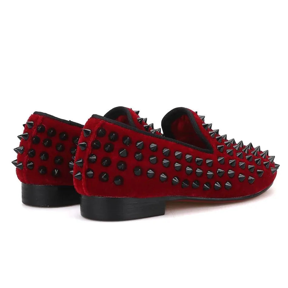 Kids Loafers Classic Style Kids Shoe Velvet Spikes Shoes-Loafer Shoes-GUOCALI