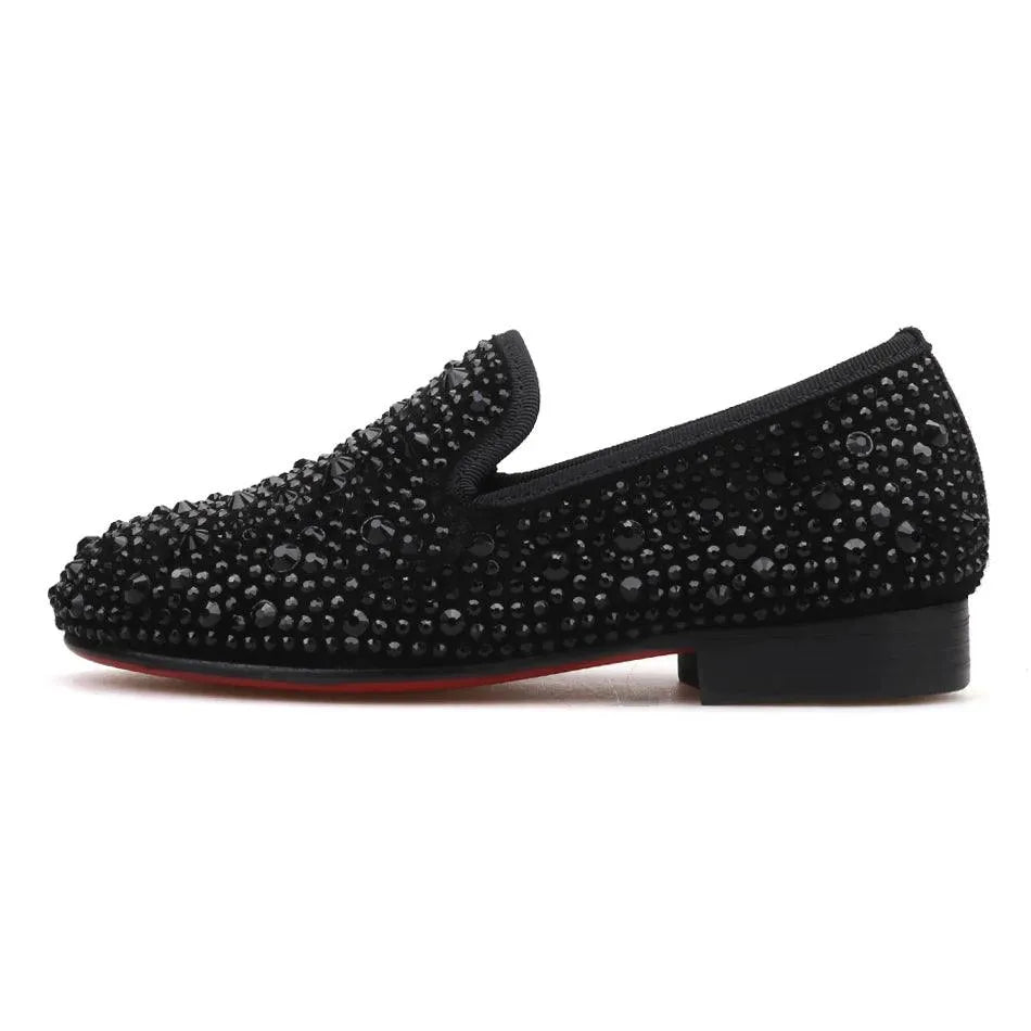 Kids Loafers Rhinestone Loafers: Kids' Loafers Party & Casual Shoes - Loafer Shoes - Guocali