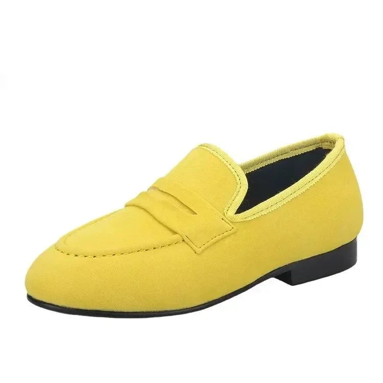 Kids Penny Loafers - Slip-On Flat Formal Dress Shoes
