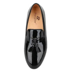 Kids Tassel Dress Loafers - Slip-On Flat Formal Dress Shoes