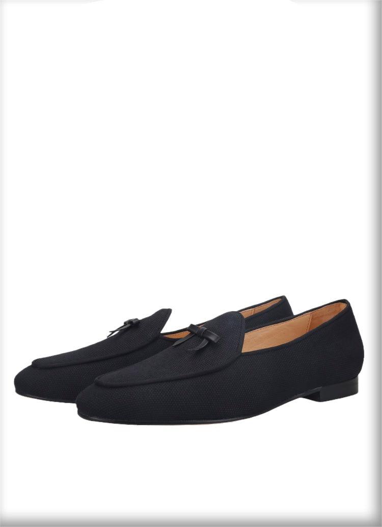 Leather Bow Tie Men Loafers - Men Shoes - Loafer Shoes - Guocali