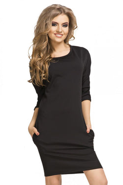 Long Sleeve Knit Day Dress Casual Style - Guocali