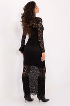 Long Sleeve Lace Maxi Dress Elegant Style - Guocali