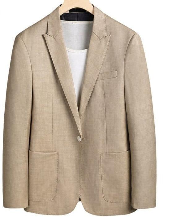 Men Blazer - 1-Button Business - Men Blazer - Guocali