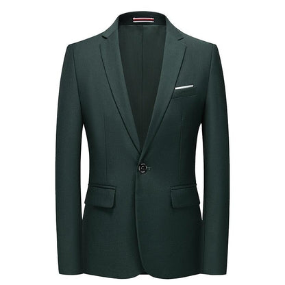 Men Blazer - 1-Button Style Blazer - Green - Men Blazer - Guocali