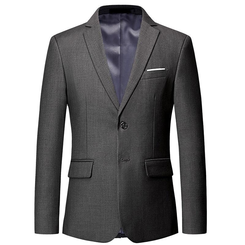 Men Blazer - 2-Button Formal Blazer - Men Blazer - Guocali