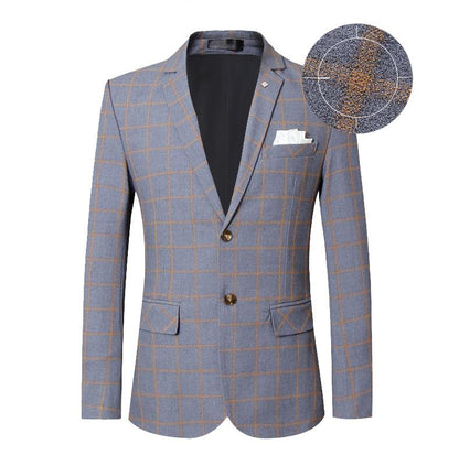 Men Blazer - Checked Formal Blazer - Men Blazer - Guocali