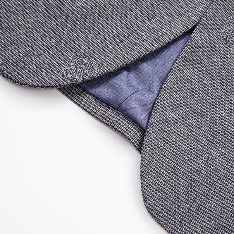 Men Blazer - Grey Slim Fit Blazer - Men Blazer - Guocali