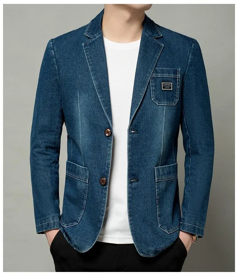 Men Blazer - Lightweight Suit Jacket
