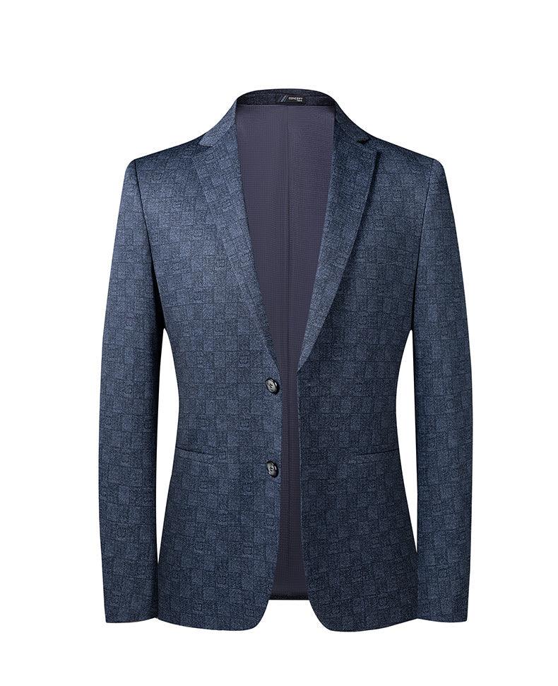 Men Blazer - Plaid Slim Fit Blazer - Men Blazer - Guocali