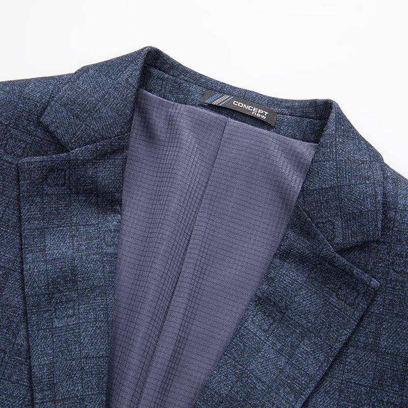 Men Blazer - Plaid Slim Fit Blazer - Men Blazer - Guocali