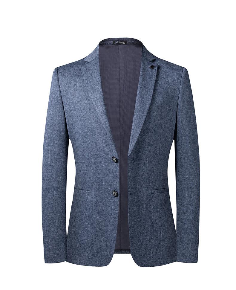 Men Blazer - Striped Formal Blazer - Men Blazer - Guocali