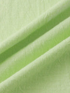 Men Casual Cotton Mandarin Collar Shirt – Breathable - Blue -Guocali